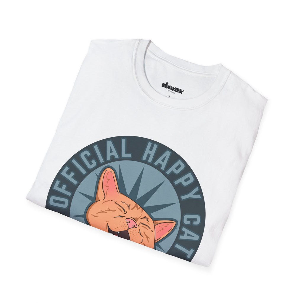 Official Happy Cat T-Shirt — Retro Smiling Cat Graphic Tee