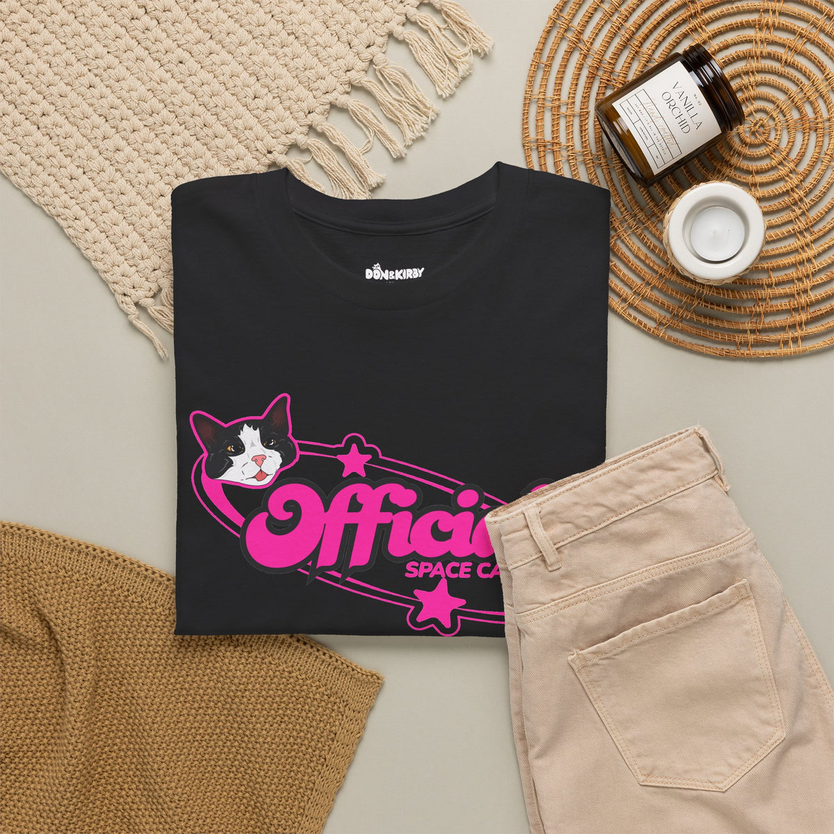 T-Shirt — “Official Ship Cadet” Cute Cat Graphic Tee
