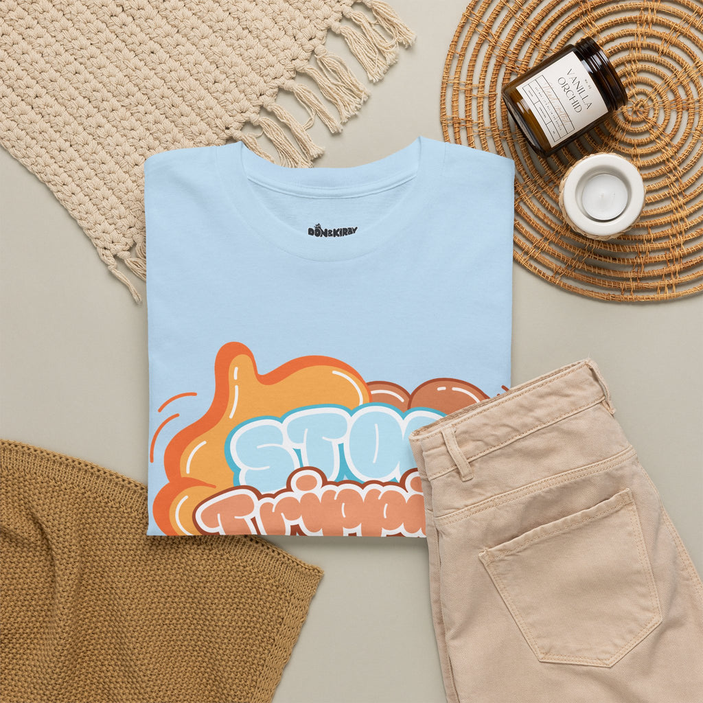 T-Shirt — 'Stop Trippin' Retro Bubble Graphic Tee