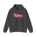Official Snack Court Cat Hoodie — Pink Retro Logo Pullover