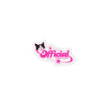 Official Space Cadet Cat Magnet — Custom Shape Pink Retro Sticker-Style Magnet