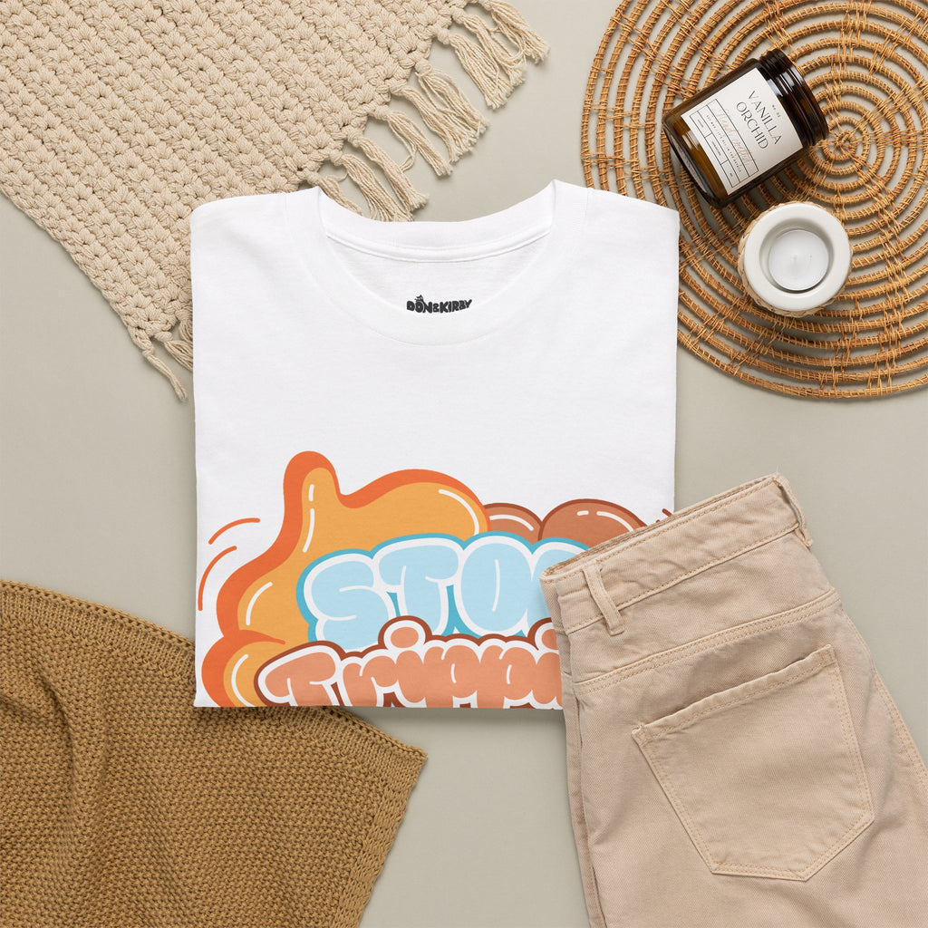T-Shirt — 'Stop Trippin' Retro Bubble Graphic Tee