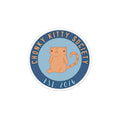 Chonky Kitty Society Round Magnet — Cute Cat Club Fridge Magnet, Est. 2026
