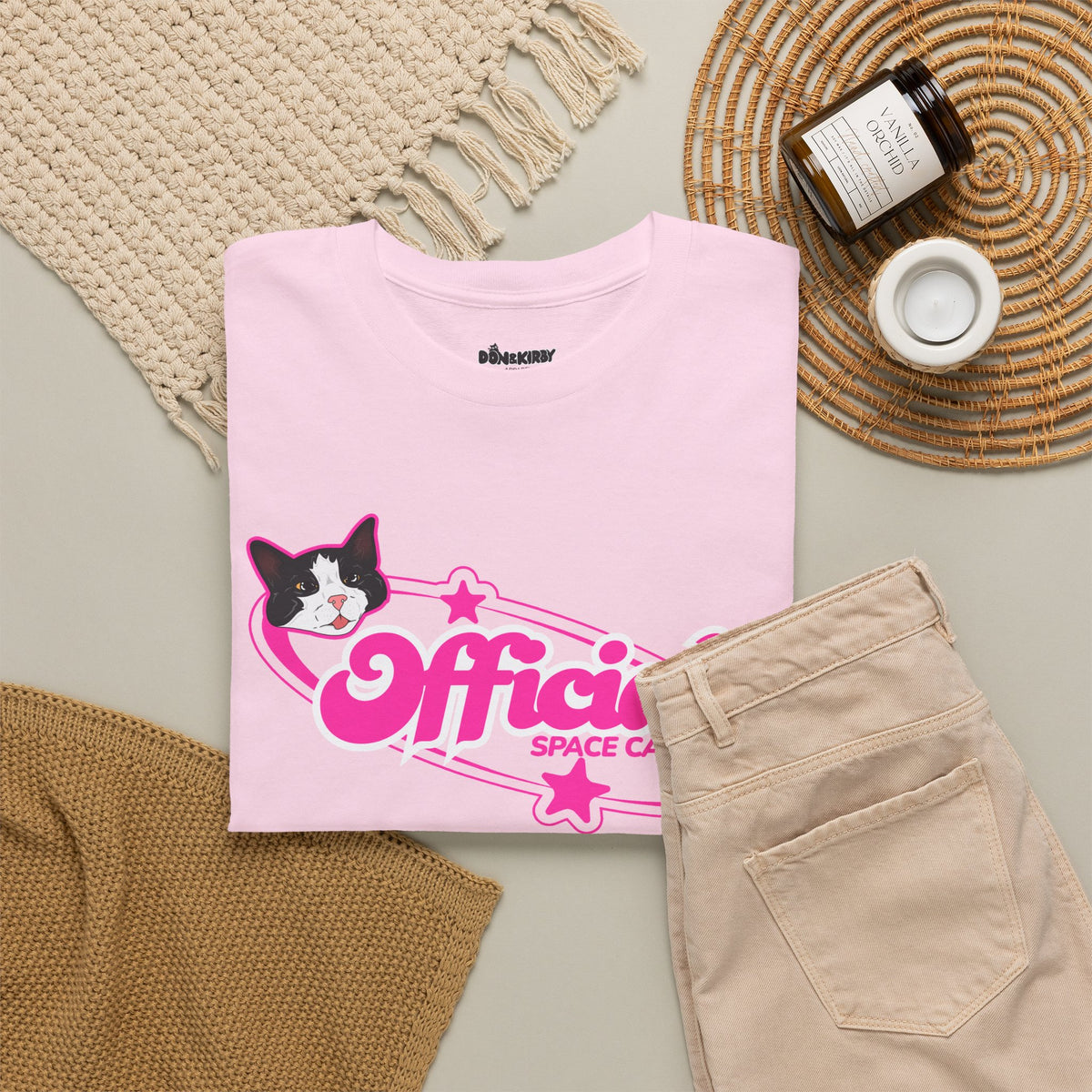 T-Shirt — “Official Ship Cadet” Cute Cat Graphic Tee