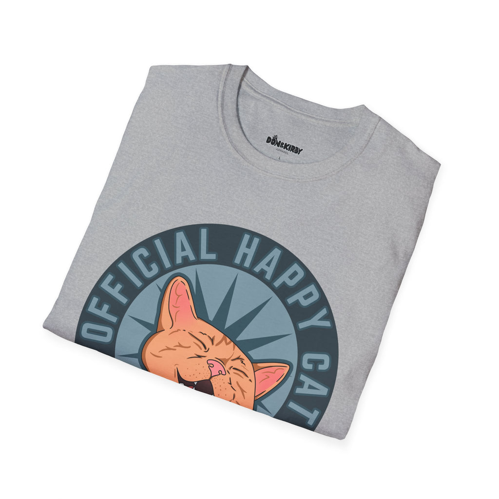 Official Happy Cat T-Shirt — Retro Smiling Cat Graphic Tee