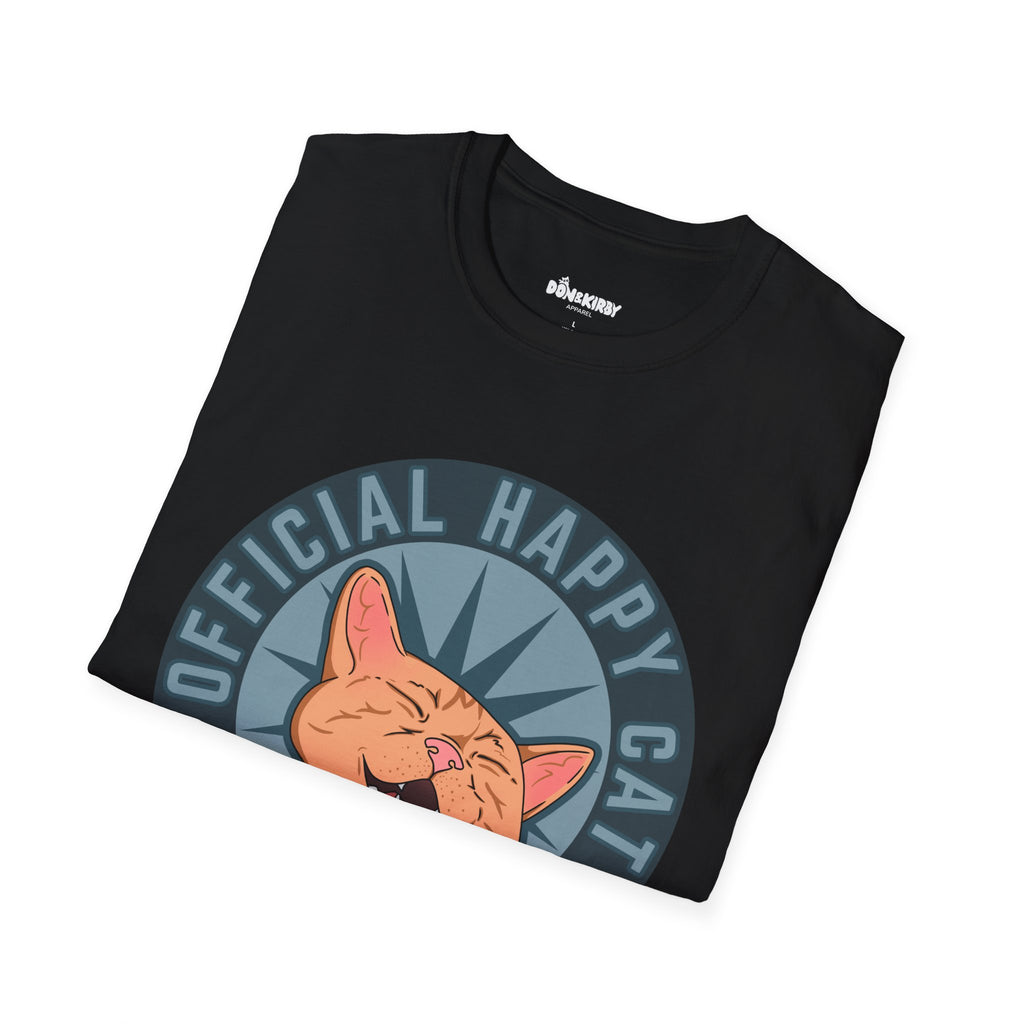 Official Happy Cat T-Shirt — Retro Smiling Cat Graphic Tee